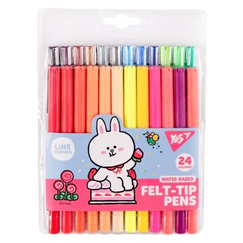 Фломастери Yes Line Friends 24 кольори - купить, цены на NOVUS - фото 1