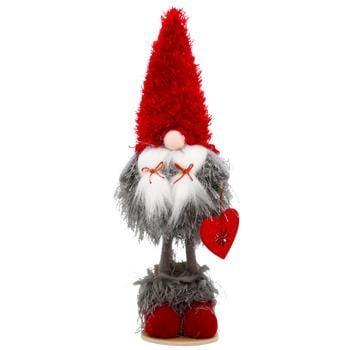 Новорічна прикраса Гном 30см - купити, ціни на МегаМаркет - фото 1