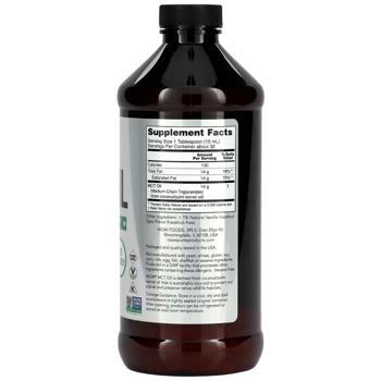 Масло МСТ, (MCT Oil), Now Foods, 473 мл - купить, цены на Biotus - фото 2