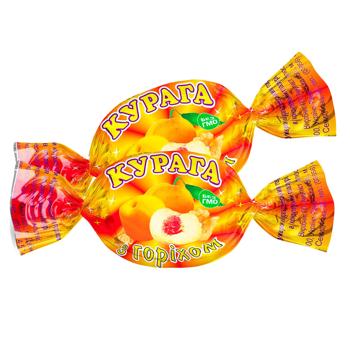 Цукерки Аметист Плюс Курага з волоським горіхом в глазурі