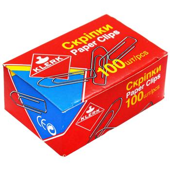 Klerk Nickel-Plated Paper Clips 31mm 100pcs - buy, prices for - photo 3
