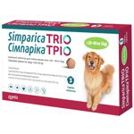 Zoetis Simparica Trio Chewable Tablets for Dogs from 20 to 40kg Against External and Internal Parasites 3pcs