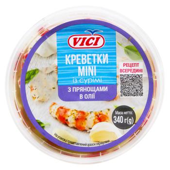 Vici Mini Shrimps with Surimi in Oil with Spices in Garlic Oil 340g - buy, prices for - photo 2