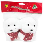 Christmas Tree Decoration Dog 2pcs*9.5cm