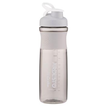 Пляшка для води Ardesto Smart Bottle сіра 1л