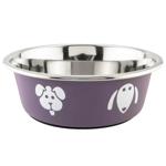 Миска Arjan Impex Dog Faces металлическая 290мл фиолетовый