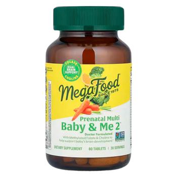 Мультивітаміни для вагітних MegaFood Baby & Me 2 60 таблеток - купити, ціни на Біотус - фото 1