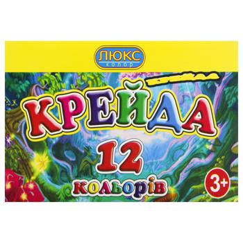 Мел цветной Люкс-Колор 12шт - купить, цены на За Раз - фото 1