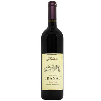 Вино Plantaze Vranac красное сухое 13,5% 0,75л - купить, цены на MasterZoo - фото 1