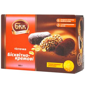 Тістечко БКК 180 г Бісквітно-кремові - купить, цены на КОСМОС - фото 1