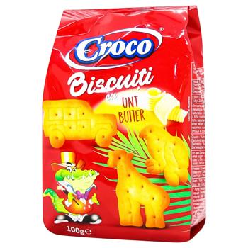 Печенье Croco со сливочным маслом 100г - купить, цены на - фото 1