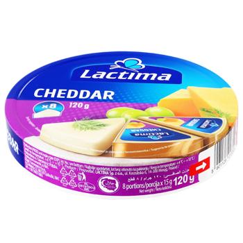 Сыр плавленый Lactima Чеддарь 40% 120г - купить, цены на Идеал - фото 1
