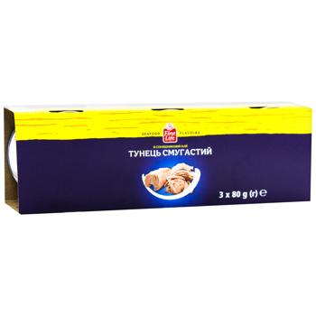 Fine Life Striped Tuna Slices in Sunflower Oil 80g x 3pcs - buy, prices for METRO - photo 3