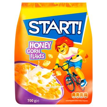 Start! Glazed Honey Corn Flakes Dry Breakfast 700g