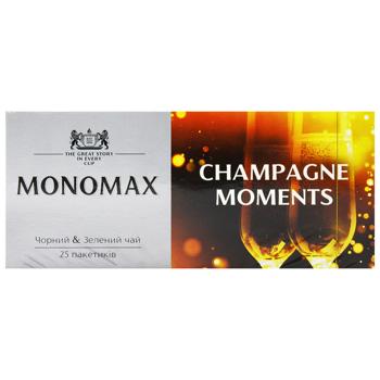 Чай чорний та зелений Monomax Бризки шампанського 1,5г*25шт - купити, ціни на КОСМОС - фото 2