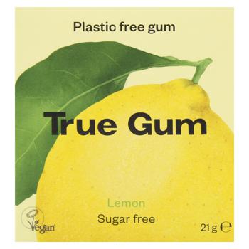 Жевательная резинка True Gum со вкусом лимона без сахара 21г - купить, цены на WINETIME - фото 2