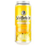 Пиво із соком Schofferhofer Juicy Pineapple світле нефільтроване 2,5% 0,5л
