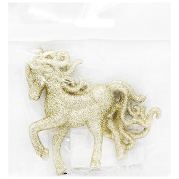 Подвеска Безант Конь глиттер 12см в ассортименте - купить, цены на - фото 3