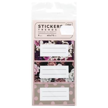 Interdruk Trends Label Sticker Set 9pcs