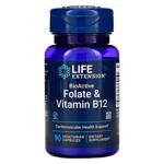 Life Extension Folate and Vitamin B12 90 capsules