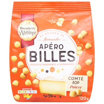 Biscuiterie de L'abbaye Apero Billes Cookies with Comte Cheese 120g - buy, prices for WINETIME - photo 3