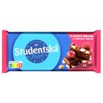 Шоколад молочный Studentska с малиной и арахисом 180г