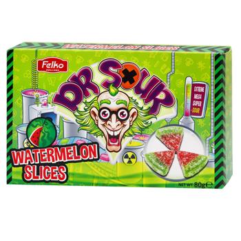 Цукерки Dr. Sour Watermelon Slices кислі 80г - купити, ціни на NOVUS - фото 1