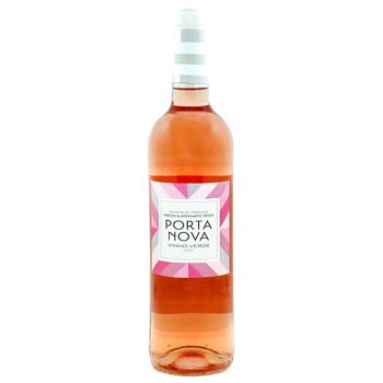 Вино Porta Nova Vinho Verde Fresh&Aromatic Rosé розовое сухое 9% 0,75л - купить, цены на Чудо Маркет - фото 1