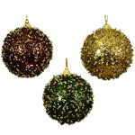 Куля ялинкова Decoris Gold Deco 8см в асортименті