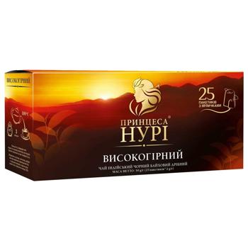 Чай черный Принцесса Нури Высокогорный 2г*25шт - купить, цены на Идеал - фото 2