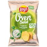 Чипси Lay's Oven Baked картопляні зі смаком йогурту з травами 110г