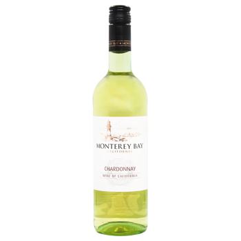 Вино Monterey Bay California Chardonnay біле сухе 13% 0,75л - купити, ціни на AlcoHub - фото 1