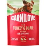 Корм вологий Carnilove Pate з індичкою, перепілкою та морквою для собак 85г