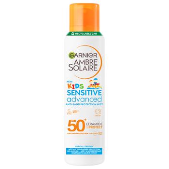 Спрей для засмаги Garnier Ambre Solaire Анти пісок дитячий сухий SPF50+ 200мл