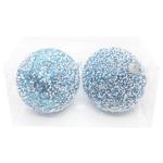 Plastic Christmas Balls 10cm 2pcs