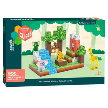 My World Magnetic Building Cubes with Animals Construction Set 2.3cm