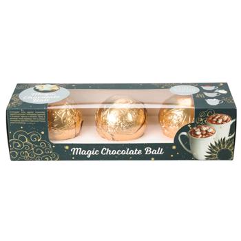 Маршмеллоу Becky's Magic Chocolate Balls в шоколадном шаре 120г - купить, цены на - фото 3