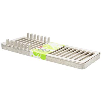 Сушка для посуды Алеана Мини Eco Wood белая роза