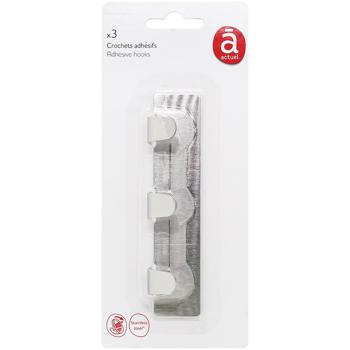 Actuel Hooks Self-adhesive Metal 12*4 - buy, prices for Auchan - photo 1