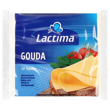 Сир плавлений Lactima Гауда скибочки 36,2% 130г - купити, ціни на MasterZoo - фото 1
