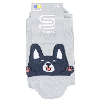 Premier Socks Econom Dogs Women's Socks s.23-25 Light-Grey