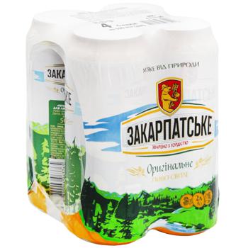 Zakarpatske Light Beer 4.1% 0.5l x 4pcs - buy, prices for COSMOS - photo 3