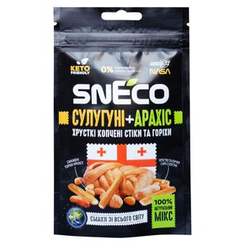 Сир snEco сушений мікс Сулугуні+Арахіс 20г - купить, цены на Grono - фото 1