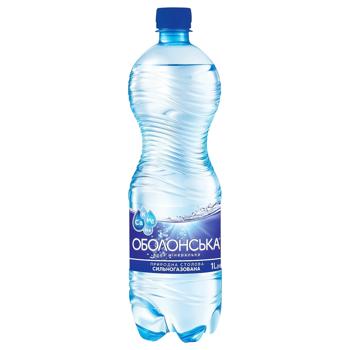 Вода сильногазована Оболонська мінеральна 1л - купити, ціни на ULTRAMARKET - фото 1