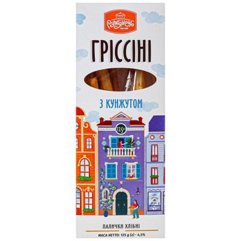 Хлібні палички Рум'янець Гріссіні з кунжутом 125г