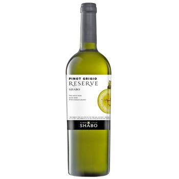 Shabo Reserve Pinot Grigio White Dry Wine 13.7% 0.75l - buy, prices for - photo 1