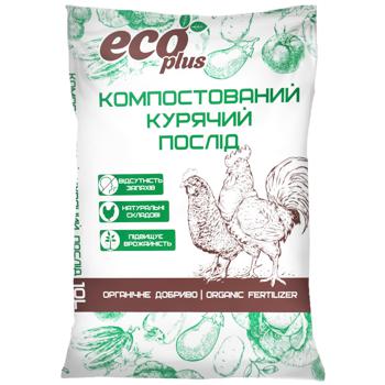 Помет Eco Plus Компостированный куриный 10л - купить, цены на Auchan - фото 1