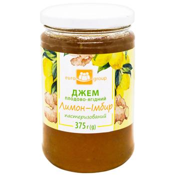 Eurogroup Lemon-ginger Jam 375g - buy, prices for COSMOS - photo 1
