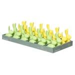 Decoris Green/Yellow Ceramic Figure Rabbit 12cm