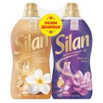 Кондиціонер-ополіскувач Silan Aromatherapy Dreamy Lotus 1,1л та Кондиціонер-ополіскувач Silan Aromatherapy Fascinating Frangipani 1,1л
